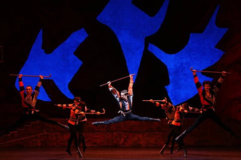 Gayane ballet on the stage of The Bolshoi Theatre