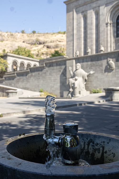 Streets of Yerevan with Water Saving Drinking Fountains