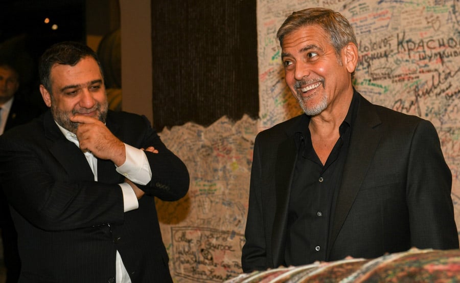 George Clooney and Ruben Vardanyan visit ARARAT Museum in Yerevan